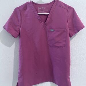 Figs Technical Collection V-Neck Scrub Top Catarina Womens Size XXS